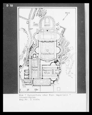 Rom, Grundriss der Kaiserforen