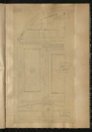 Illusionistische Wandmalerei in der Casa Pseudourbana in Pompeji