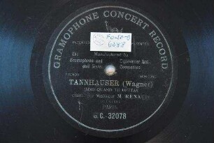 Tannhauser : Jadis quant tu luttas / (Wagner)