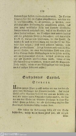 Siebzehntes Capitel. Steuern