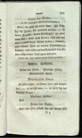Achter Auftritt. - Neunter Auftritt.