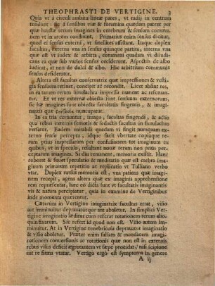 Gulielmi Ballonii Commentarius in libellum Theophrasti De vertigine