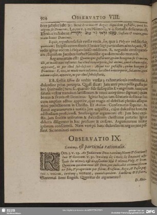 Observatio IX. Epei per, est particula rationalis