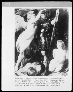 Zwei Allegorien — Die Krönung des Tugendhelden