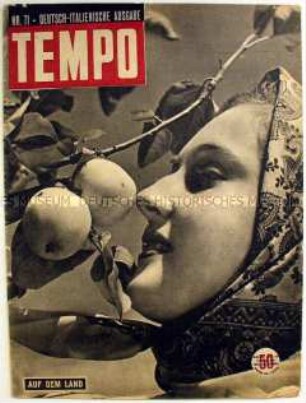 Deutsche Ausgabe der italienischen Zeitschrift "Tempo" u.a. über antisowjetische Kosakenverbände