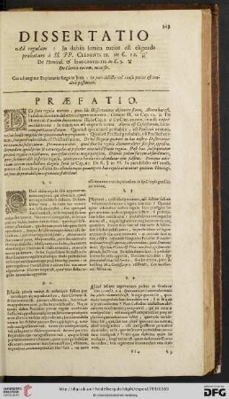 Dissertatio ad regulam
