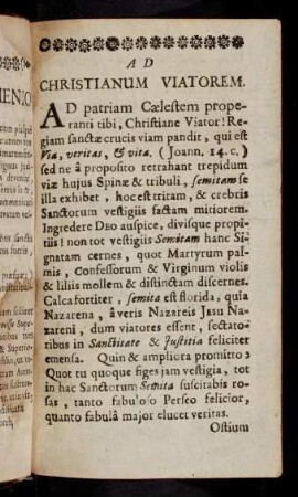 Ad Christianum Viatorem