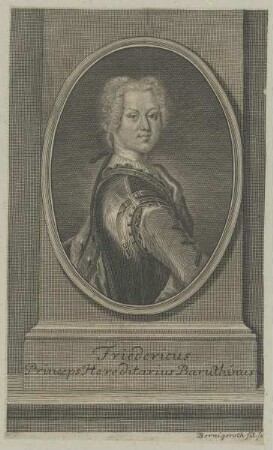 Bildnis des Friedericus Princeps Hereditarius Baruthinus