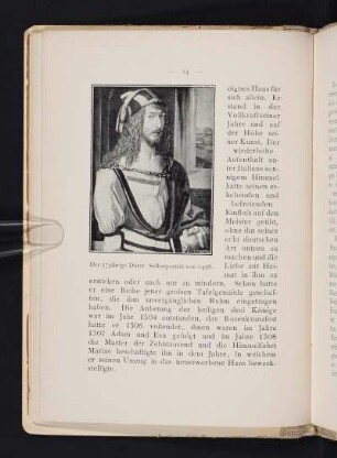Der 27jährige Dürer. Selbstporträt von 1498.