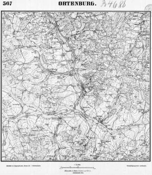 567 Ortenburg [Topographische Karte von Bayern 1:25.000 (Positionsblätter)]