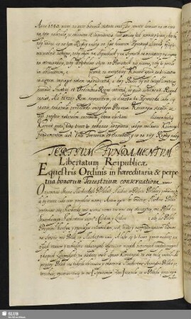 Tertium Fundamentum.