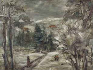 Winterlandschaft (Fälschung in der Manier von Max Slevogt)