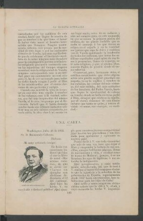 Una carta. : [Carta desde José Ignacio Rodríguez á Sr. Raimundo Cabrera, Washington Julio 26 de 1891.]