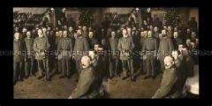 Prinz Leopold von Bayern und Militär bei einer Weihnachtsfeier, Brest-Litowsk