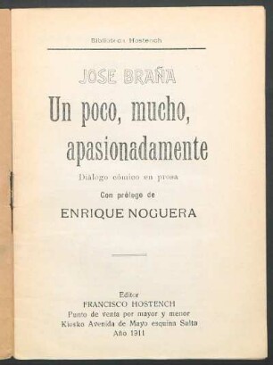 Un poco, mucho, apasionadamente : diálogo cómico en prosa