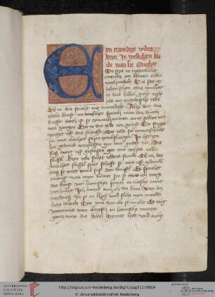 Konrad von Megenberg, Buch der Natur (Buch I-IV)