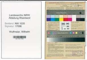 Entnazifizierung Wilhelm Wulfmeier , geb. 19.04.1897 (Labortechniker)