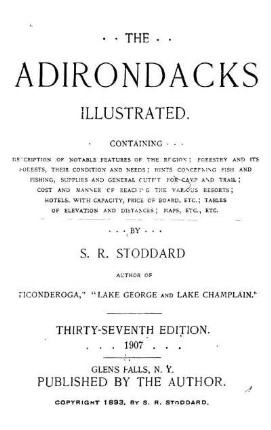 The Adirondacks illustrated