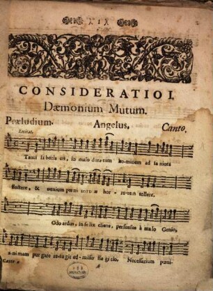 Theatrum solitudinis asceticae : sive doctrinae morales per considerationes melodicas ad normam sacrorum exercitiorum S. P. Ignatii compositae, & in alma sodalitate B. V. Mariae ab angelo salutatae ... in theatro exhibitae