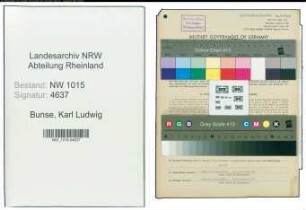 Entnazifizierung Karl Ludwig Bunse , geb. 03.04.1911 (Kaufmaennischer Angestellter)