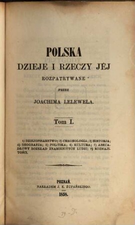 Polska dzieje i rzeczy jéj, 1