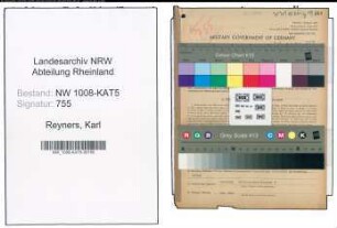 Entnazifizierung Karl Reyners , geb. 05.01.1893 (Fabrikteilhaber)