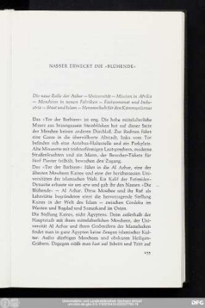 Nasser Erweckt Die "Blühende"