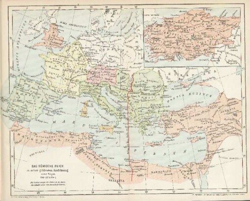 Das Römische Reich in seiner größesten Ausdehnung unter Trajan. (98 - 117 n. Chr.)