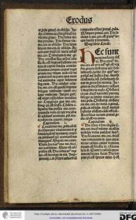 Super libro Exodi.