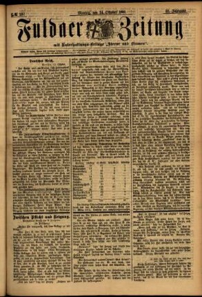 Ausgabe vom Montag, den 14. Oktober 1895.