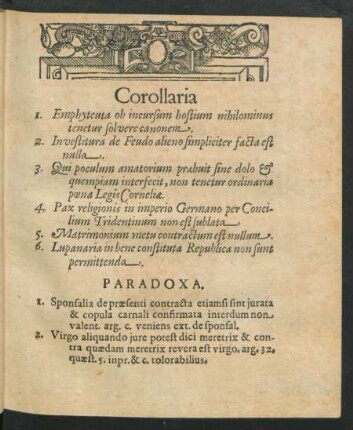 Paradoxa.