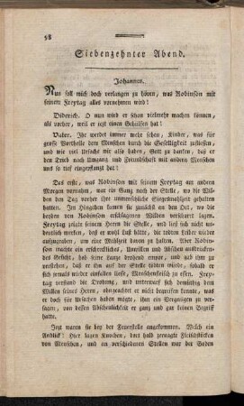 Siebenzehnter Abend. = Dix-Septième Soirée.