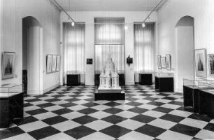Schnittmodell der Dresdner Frauenkirche, Maßstab 1:50 : Raumaufnahme III, Die Dresdner Frauenkirche: Planungsgeschichte" mit Schnittmodell der Dresdner Frauenkirche (um 1991; F. Bretschneider)