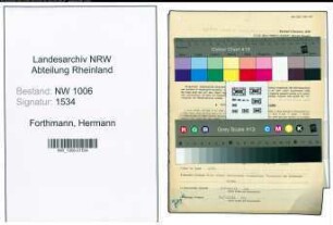 Entnazifizierung Hermann Forthmann , geb. 12.05.1903 (Landwirt)
