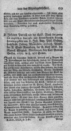 Von der Kolik.