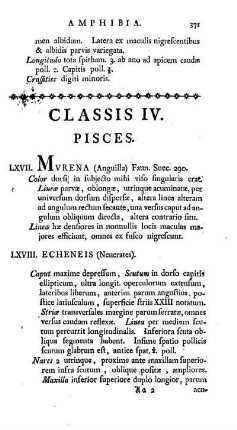 Classis IV. Pisces