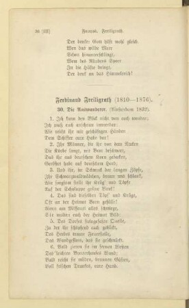 Ferdinand Freiligrath (1810-1876)