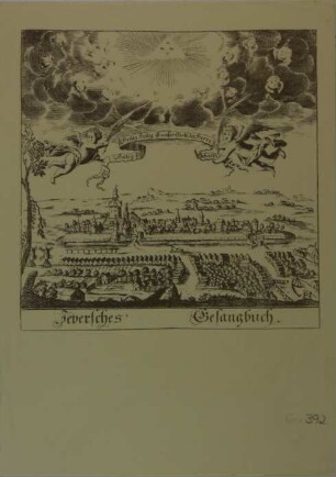 Ansicht der Stadt Jever (Titelblatt aus dem Jeversches Gesangbuch)