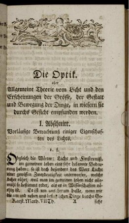 Die Optik.