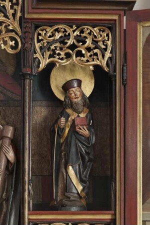 Wendelinsaltar — Rechte obere Nische - Heiliger Antonius Abbas