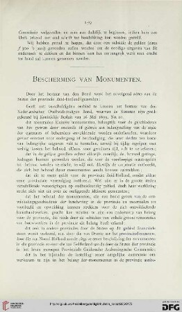 Bescherming van Monumenten