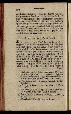 Kroatien und Dalmatien.