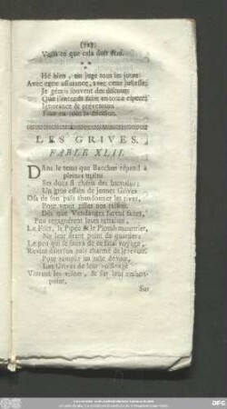 Les Grives. Fable XLII.