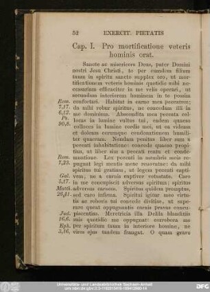 Cap. I. Pro mortificatione veteris hominis orat.