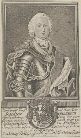 Bildnis des Iohann Friderich, Fürst zu Schwarzburg-Rudolstadt