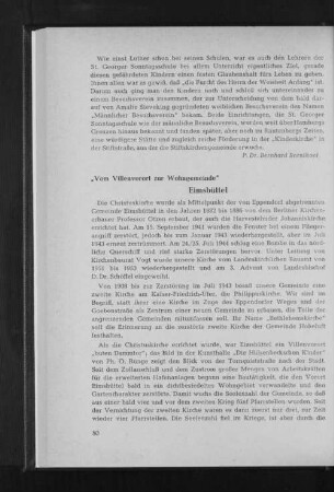 Eimsbüttel : "Vom Villenvorort zur Wohngemeinde"