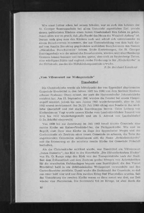 Eimsbüttel : "Vom Villenvorort zur Wohngemeinde"