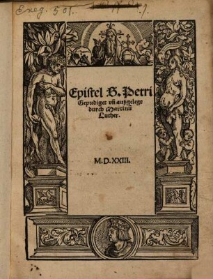 Epistel S. Petri Geprediget vn[d] außgelegt