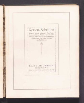 Karten-Schriften