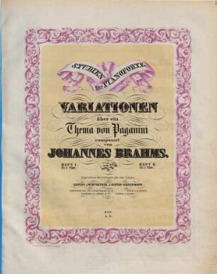 Studien für Pianoforte : Variationen über ein Thema von Paganini ; op. 35, 2
